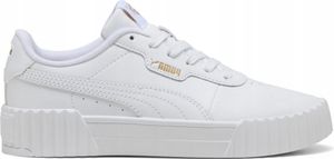 BUTY damskie PUMA CARINA 401476-01 skórzane sportowe białe trampki 37 biały