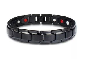 Luxus Armband Armkette Magnet Abnehmen Schwarz für Herren & Damen Magnetarmband