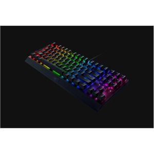 Razer BlackWidow V3, Gaming-Tastatur, RGB-LED-Licht, US, Schwarz, Kabelgebunden