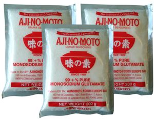 3er-Pack AJI-NO-MOTO Mononatrium Glutamat 200g| Geschmacksverstärker E621 | Gewürz
