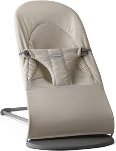 BabyBjörn Babywippe Balance Soft Woven Jersey Tri-Fabric Sand Grau