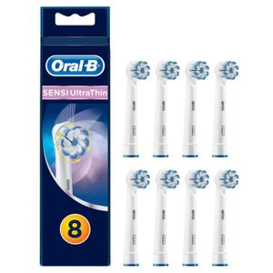 Oral-B Sensi Ultradünne Ersatzköpfe, 8 Stück Original-Nachfüllpackungen für elektrische Zahnbürsten,