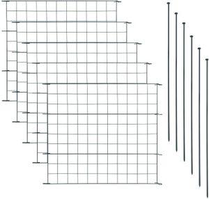 Teichzaun Gartenzaun Gerade 11tlg Set Zaun 5 Zaunelemente Gitterzaun Anthrazit Teichzaun Gartenzaun Gerade 11tlg Set Zaun 5 Zaunelemente Gitterzaun Anthrazit