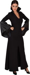M224192-M schwarz Damen Vampir-Hexen-Teufel Kleid lang Gr.M=40