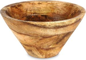 Vilde Obstschale Früchteschale Servierschale Schüssel Schale Holzschale aus Holz 19,5 cm 1 L
