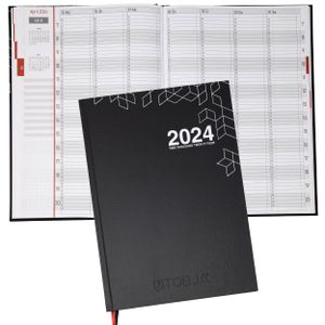 Reservierungsbuch Praxisplaner 2024 - Buchkalender 2024 A4 15min Takt | Tagesplaner 2024 Sa. & So. komplett | Salonplaner Kalender A4