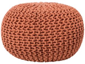 Pouf Kupfer 100% Baumwolle Rund ⌀ 50 cm Elegant Modern