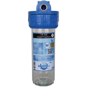 10 Zoll Wasserfilter Filtergehäuse mit 1/2" IG bis 3000 l/h
