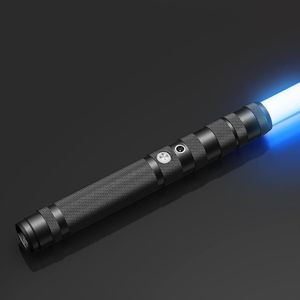 Lichtschwert,RGB 7-Farben-Lichtschwert mit Metallgriff,Smooth Swing USB-wiederaufladbares Lichtschwert mit Soundeffekt für Kinder Erwachsene (77 cm)