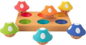 Sortierspielzeug für Kinder, die Farben beibringen und Emotionen erkennen, Sassy Mischievous Mushrooms Sortierer für Kinder – Lernspielzeug ab 12m+