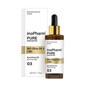 INOPHARM_Pure serum do twarzy i szyi z ekstraktem z konopi i biooliwą z oliwek 30ml