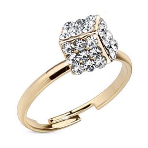 Zehenring mit Ferido Kristall Rosegold aus Messing Uni