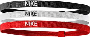 Nike - čelenka "Mixed Width" (3-pack) BS3086 (jedna veľkosť) (čierna/červená/biela)