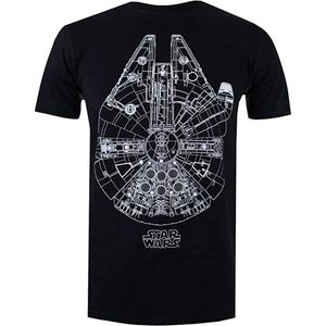 Star Wars - T-Shirt für Herren TV444 (XL) (Schwarz)