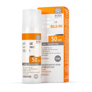 BODI BEAUTY Anti-Falten-Sonnenschutz LSF 50 mit Vitamin E und Q10 nicht fettende Sonnencreme für das Gesicht,sofort wirksame mit leichter Textur 30ml