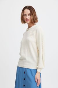 Atelier Rêve IRCHIBA LS Damen Strickpullover Pullover Pulli Rundhals 29% Nylon, 24% Viskose, 22%.Polyacryl, 12% Polyester, 8% Wolle, 5% Alpaka regular fit