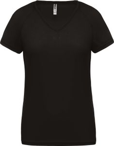 Proact Damen Sport T-Shirt Fitness Training Short Sleeve Jersey Shirt, Größe:2XL, Farbe:Schwarz