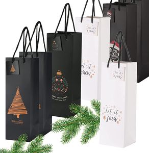 12x XXL Flaschentüten Weihnachtstaschen Bootle Bag Geschenktüten Weihnachtstüte Geschenktaschen Weintragetasche Weintüte