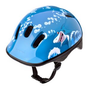 Meteor Schutzhelm, Kinderhelm, Fahrradhelm, Rollschuhe, KS06 Helm Kinderfahrradhelm Helm, größe  S 48-52 cm Baby shark
