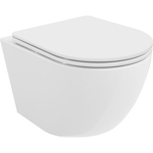 Mexen Lena miska wc Rimless z deską wolnoopadającą slim, duroplast, biała - 30220300