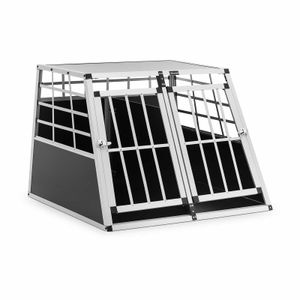 Hundetransportbox Auto Hundebox Aluminium Trapezform 95 x 85 x 70 cm