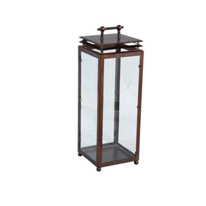 PTMD Dunja Laterne - 18x18x52 cm - Metall - Kupfer