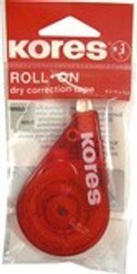 Kores Einweg Korrekturroller "Roll On" 4,2 mm x 15 m rot