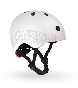 Scoot & Ride Helmet XXS-S mit Rückstrahlern Ash Bear