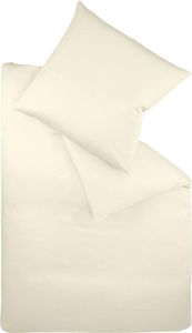 Colours Interlock Jersey Bettwäsche Creme 155 x 200 cm