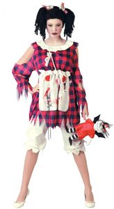 Horror Puppe Kostüm für Damen Gr. M/L, Größe:L