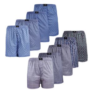 TEXEMP 10er Pack Herren Boxershorts Microfaser Unterhose Unterwäsche Trunks Boxer Shorts Underwear | Größe M