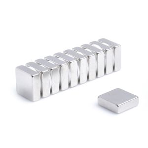 Neodym Magnet 12 x 12 x 4 mm N38 Quader Case - 25 Stück