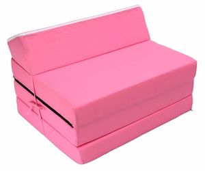 Best For Kids Kindersessel Pink Bettsessel Funktionssessel Jugend Kindermatratze zum schlafen und Spielen 3 in 1 70x200