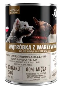 PetRepublic warzywa w puszce z wątróbką dla psów 400 g