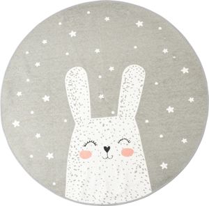 Kinderteppich Bunny, 120cm, grau