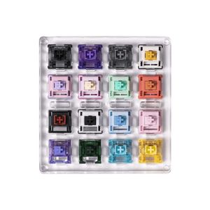 Akko x MonsGeek Acryl 16-Tasten-Schaltertester für lineare/taktile/klickende/geräuschlose Switches