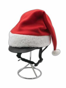 AMKA Weihnachtsmütze/Helmbezug in rot/weiß