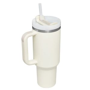 Isolierbecher, Edelstahl Travel Mug, Vakuum auslaufsicher Reisebecher mit Deckel.,white