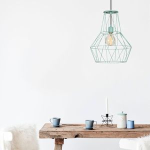 Opviq, Fellini- Fellini ABY, Blau, Kronleuchter, Metallkörper