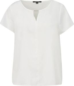 Kurzarmbluse für Damen in unifarben