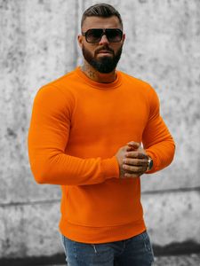 Ozonee Herren-Sweatshirt Florentiner orange l