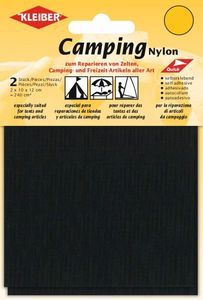 KLEIBER Camping-Flicken Nylon selbstklebend schwarz 2 Stück