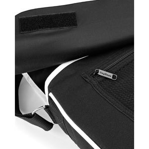 Taška cez rameno BagBase Retro Messenger BG71 Viacfarebná čierna/biela 40 x 30 x 10 cm