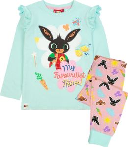 Bing Bunny - pyžamo pre dievčatá NS6156 (104) (ružová/mätovo zelená)