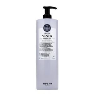 Maria Nila Sheer Silver Shampoo Pflegeshampoo für platinblondes und graues Haar 1000 ml