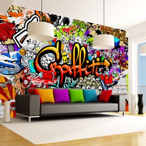 Artgeist Fototapete - Colorful Graffiti 150 x 105 cm Full-HD Druck