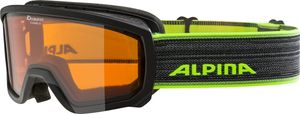 Alpina Scarabeo Doubleflex S2 Goggles Kinder black-neon