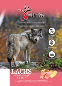 X-CLASS Lachs mit Forelle, Kartoffel & Itch-Eeze für ausgewachsene Hunde, Super Premium Alleinfuttermittel, 12kg