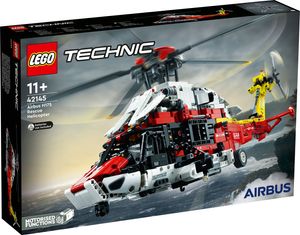 LEGO 42145 Technic Airbus H175 Rettungshubschrauber, Modellbausatz für Kinder, Spielzeug-Hubschrauber mit drehbaren Rotoren und motorisierten Funktionen, Lernspielzeug