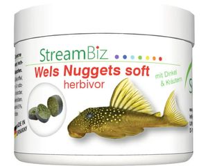 StreamBiz Wels nuggets soft herbivor 90 g Welsfutter